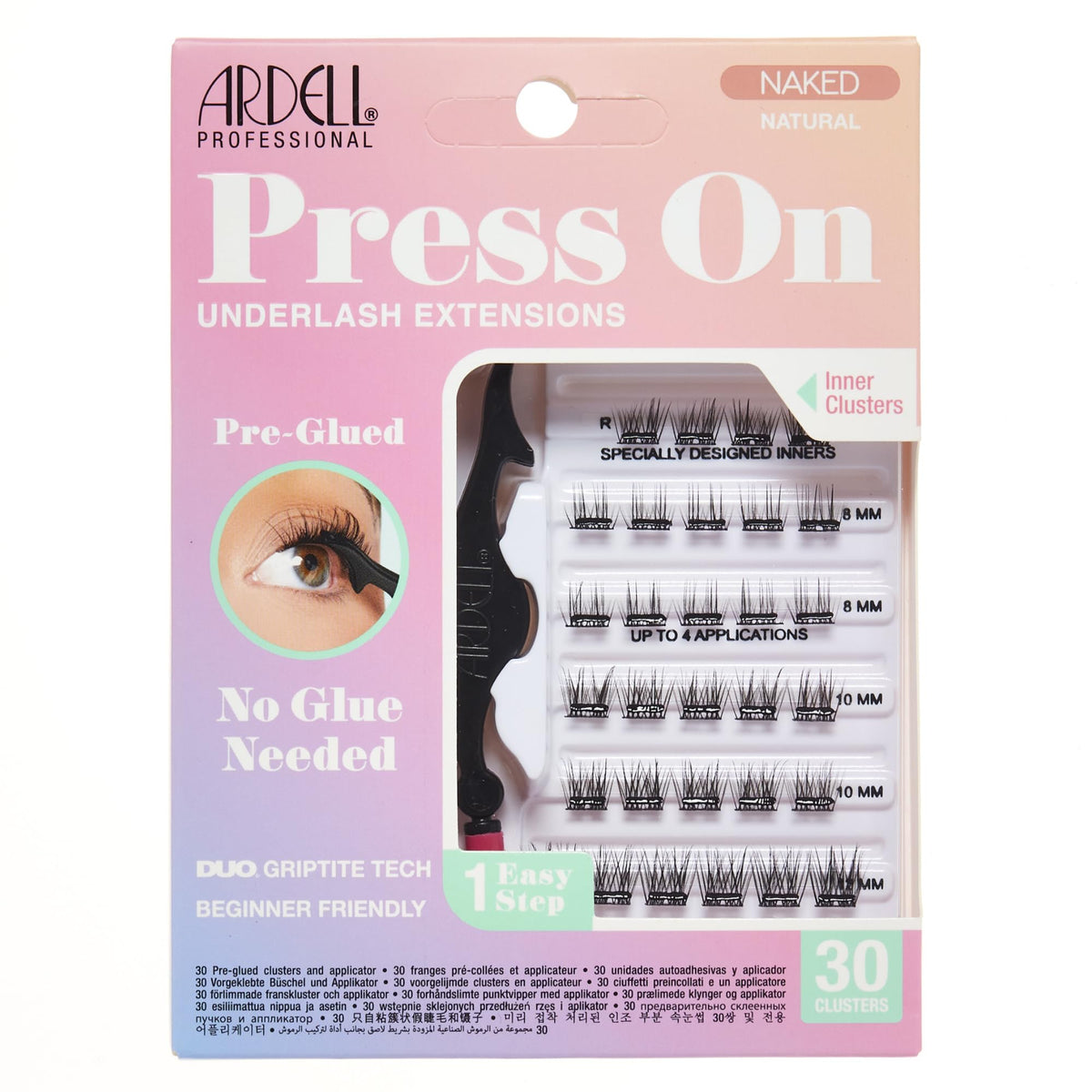Ardell Naked Press On Lashes, Lash Clusters Self Adhesive Eyelashes, 1 Pack