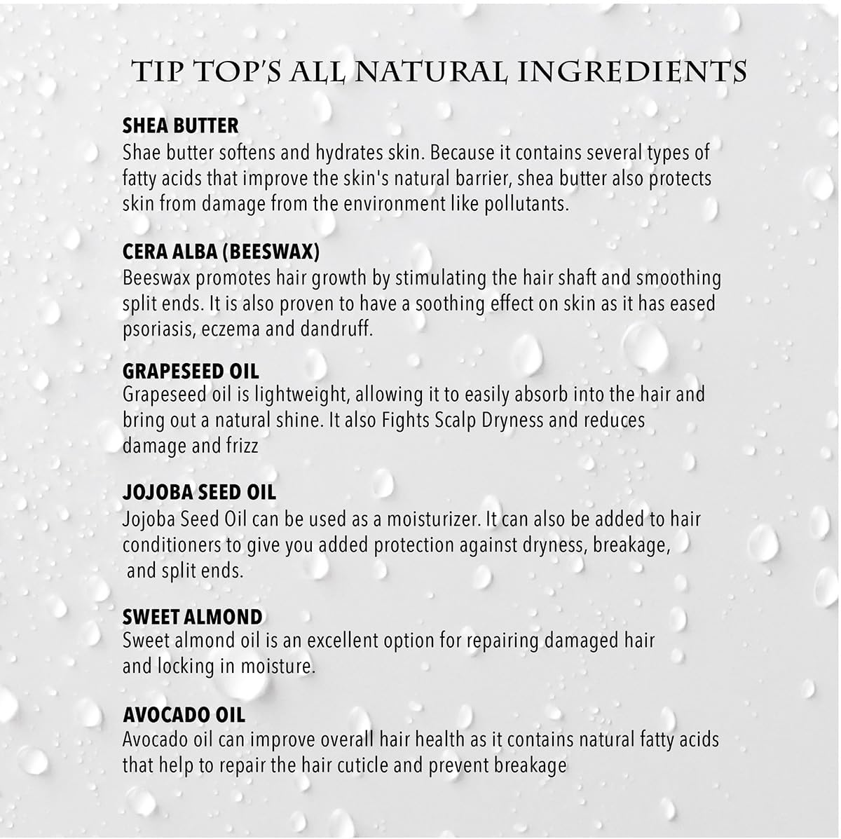 Tip Top 7Seas Beard Balm - Caribbean Coast Fresh Scent, Nourishing & Conditioning - Moisturizes Coarse & Unruly Hairs - Styling Balm for Mustache Beauty and Personal Care Tip Top Pomade
