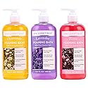 Spa Luxetique Bubble Bath, Foaming Bath with Epsom Salt, Chamomile Rose and Lavender Scent Bathing Set, 3 Pack 49.8 fl oz Christmas Gifts Set Beauty & Personal Care spa luxetique