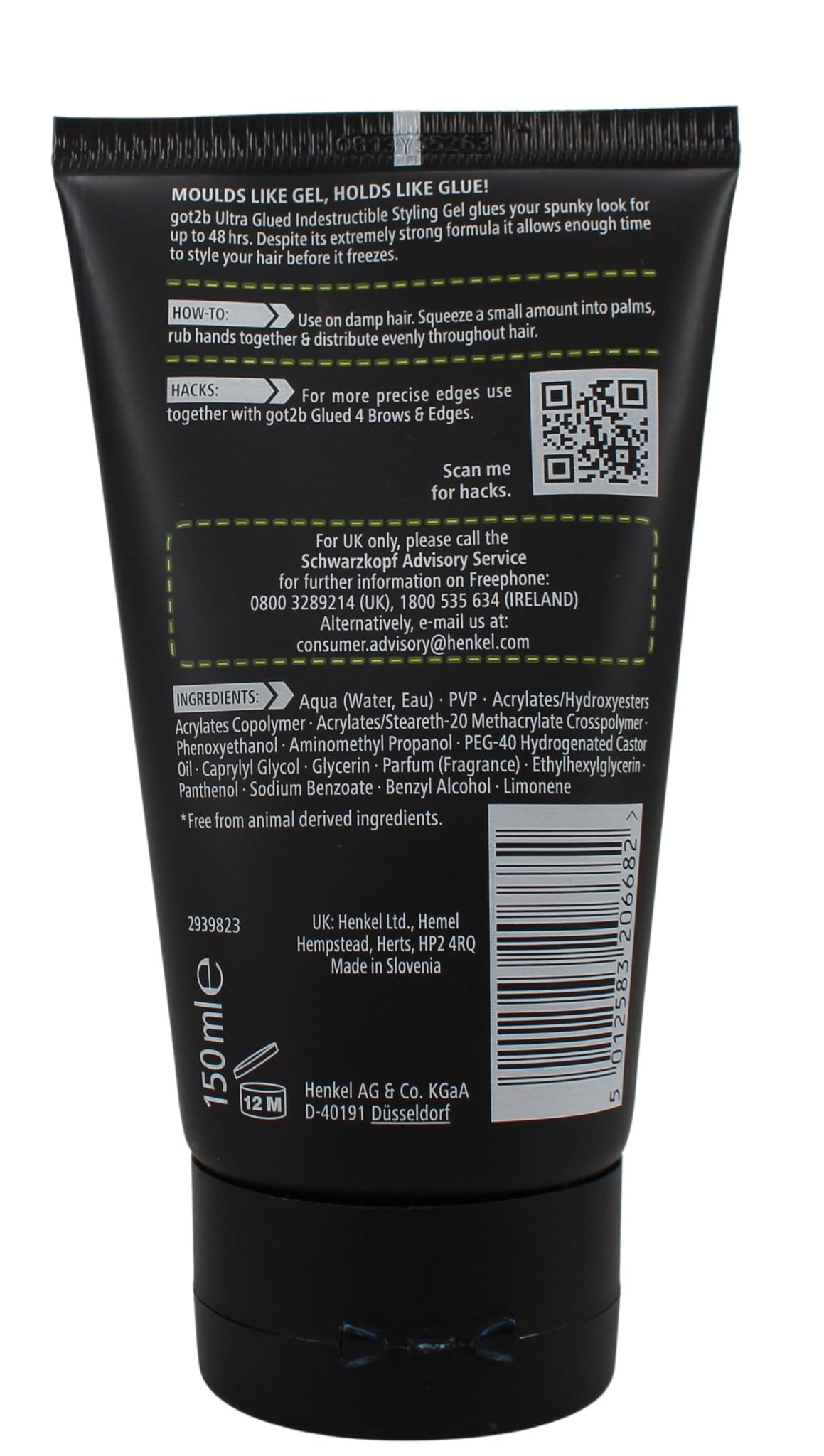 Got2b Ultra Glued Invincible Styling Hair Gel, 6 Ounce Beauty & Personal Care Got2B