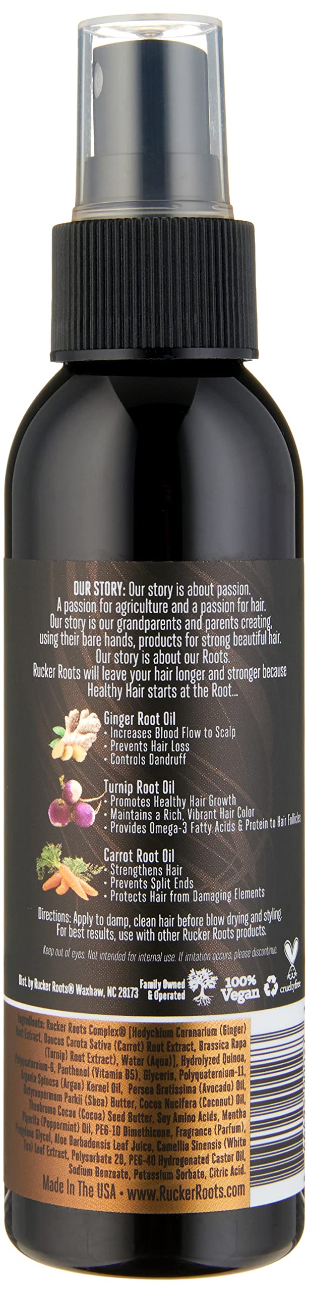 Rucker Roots Leave In Heat Protectant |Protects from Heat Styling |For All Hair Types Beauty & Personal Care Rucker Roots