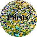 Green Yellow Dots Polyester Glitter | Craft Glitter | Glitter for Arts & Crafts | Tumblers | Cosmetics | Nails | Epoxy Resin Art | Slime | DIY | Body Beauty & Personal Care Glitter Heart Co.