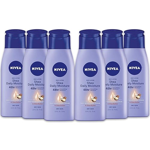 NIVEA Shea Nourish Body Lotion for Dry Skin with Hyaluronic Acid, Shea Butter and Deep Nourishing Serum, 48-Hour Body Moisturizer, 2.5 Fl Oz Bottle Beauty & Personal Care NIVEA