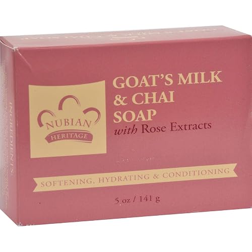Nubian Heritage Bar Soap Goat's Milk and Chai - 5 oz Beauty & Personal Care Nubian Heritage