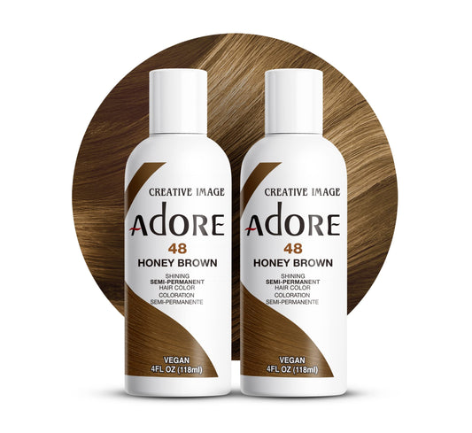 Adore Semi Permanent Hair Color (048 Honey Brown) (2 Pack) | Vegan & Cruelty-Free Brown Hair Dye | No Ammonia, No Peroxide, No Alcohol | 4 Fl Oz Beauty & Personal Care Adore