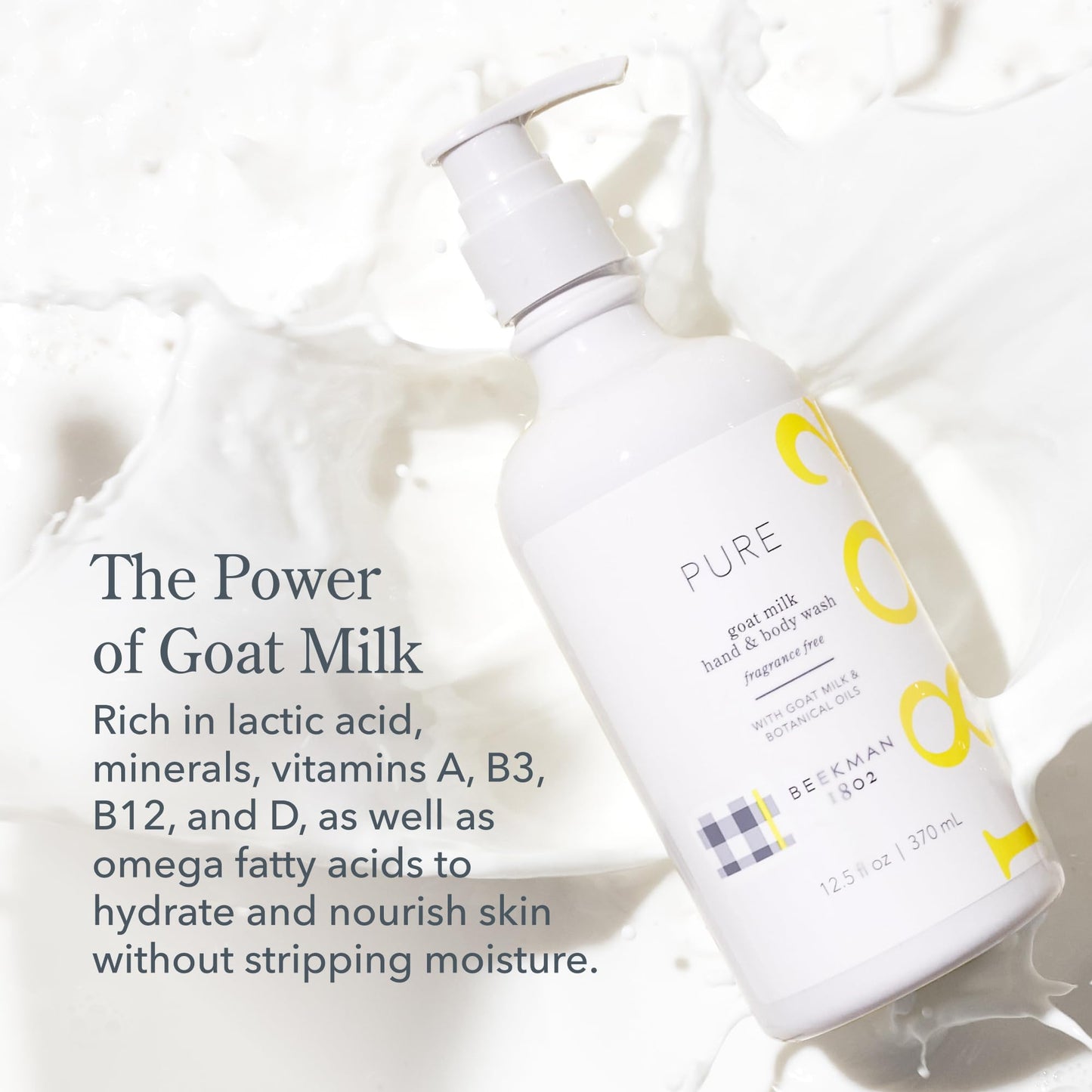 Beekman 1802 Goat Milk Hand Soap - Moisturizing Body Wash & Liquid Hand Soap for Sensitive Skin, Hand & Body Wash, Natural Soap with Goat Milk & Aloe Beauty & Personal Care Beekman 1802