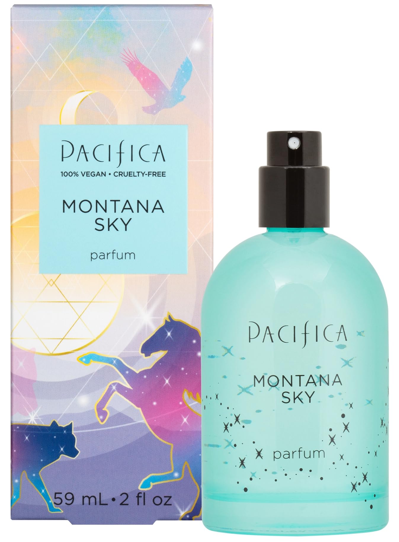 Pacifica Montana Sky Spray Perfume - Clean Vegan Fragrance for Women with Cedarwood & Sage - Grounding Earthy Woodsy Scent w/Cedarwood, Black Pepper Beauty & Personal Care Pacifica