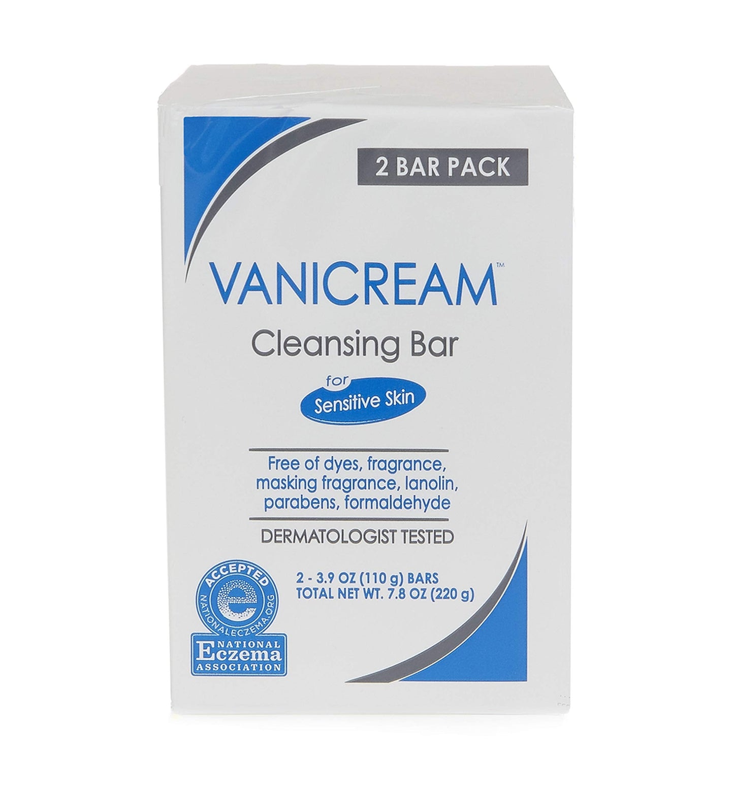 Vanicream, Cleansing Bar Fragrance Gluten and Sulfate Free For Sensitive Skin Gently Cleanses and Moisturizes 3.9 Pack of 2, 7.8 Ounce Beauty & Personal Care Vanicream