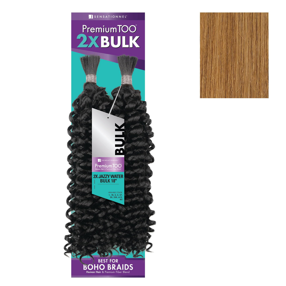 Sensationnel PremiumToo Bulk Weaving-2X Jazzy Water,1pk 18in,27 HONEYBLONDE