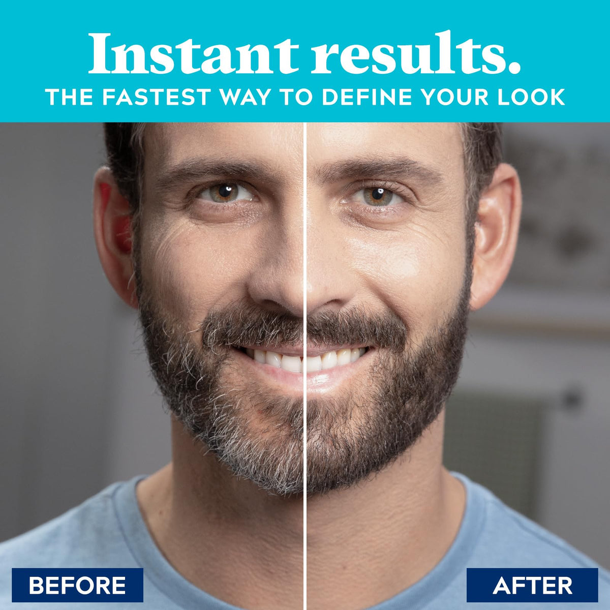 JUST FOR MEN 1-Day Beard & Brow Color, Temporary Color, Darkest Brown/Black