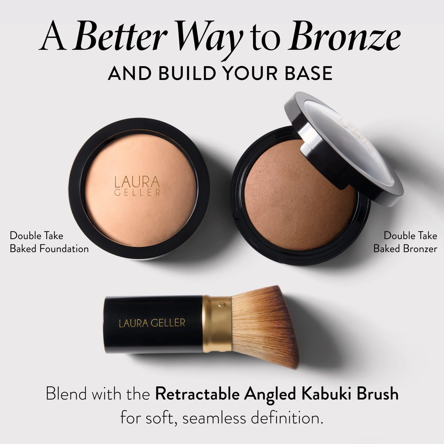 LAURA GELLER NEW YORK Double Take Baked Bronzer for Mature Skin, Fair | Matte Bronzing Powder for Natural-Looking Warmth & Soft Contour, Buildable Beauty & Personal Care LAURA GELLER NEW YORK