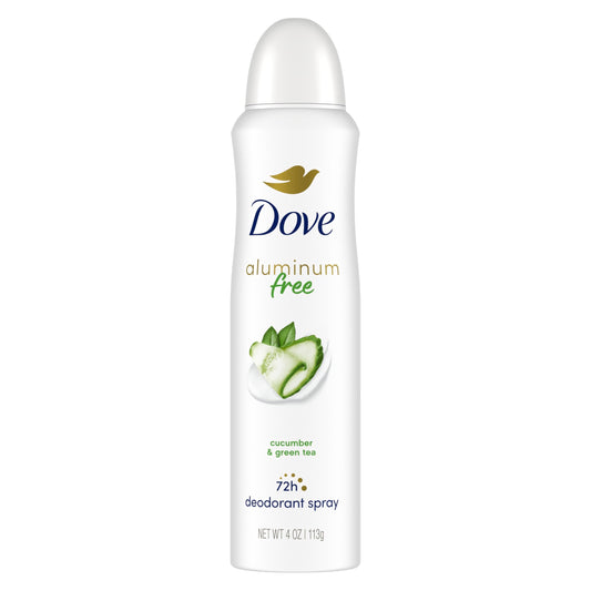 Dove Aluminum Free Deodorant Spray for Women Cucumber & Green Tea 72 hour odor protection 4 oz Beauty and Personal Care Dove