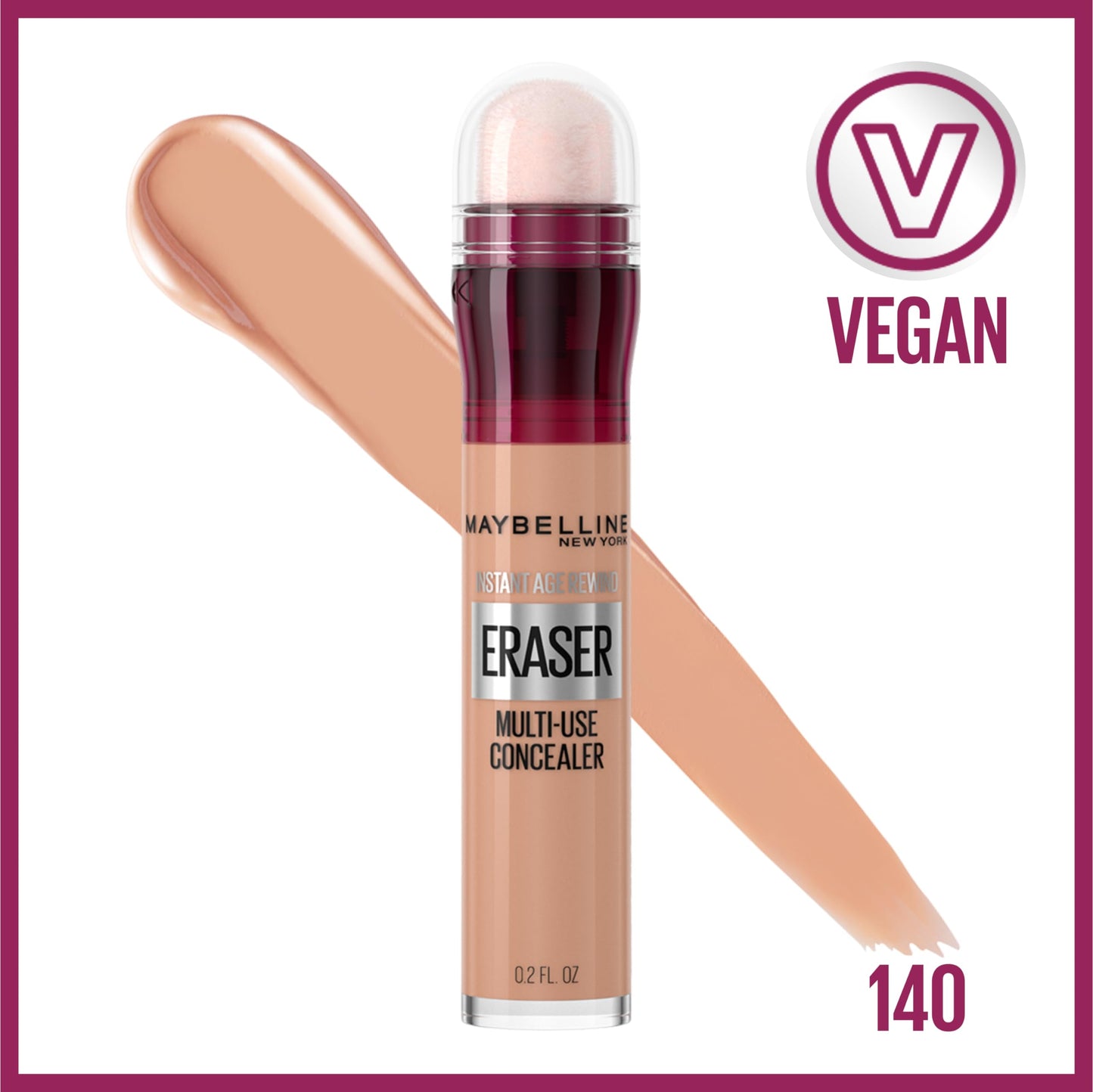 Maybelline Instant Age Rewind Eraser Dark Circles Treatment Multi-Use Concealer, 140, 1 Count (Packaging May Vary) Beauty & Personal Care MAYBELLINE