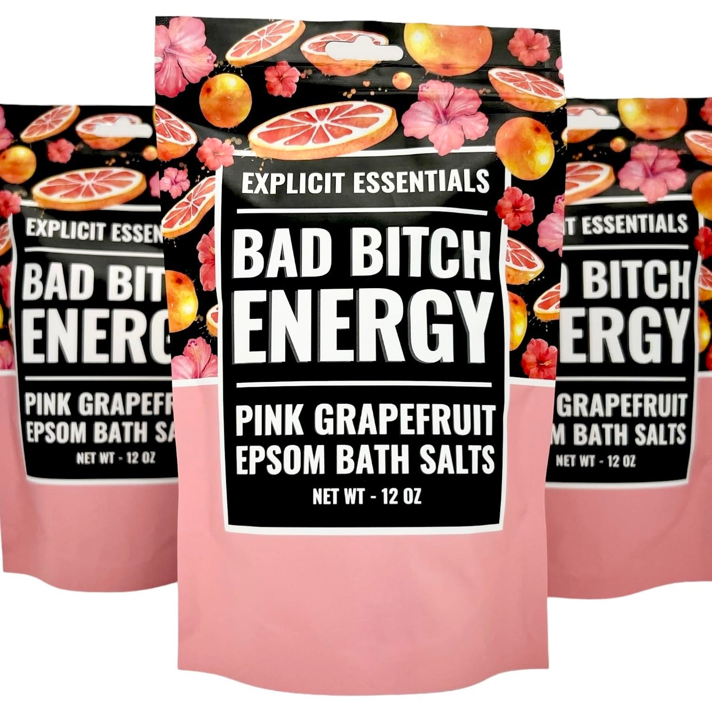 Explicit Essentials Bath Salts for Women, 12oz Tropical Refresher Epsom Salts Beauty and Personal Care Explicit Essentials