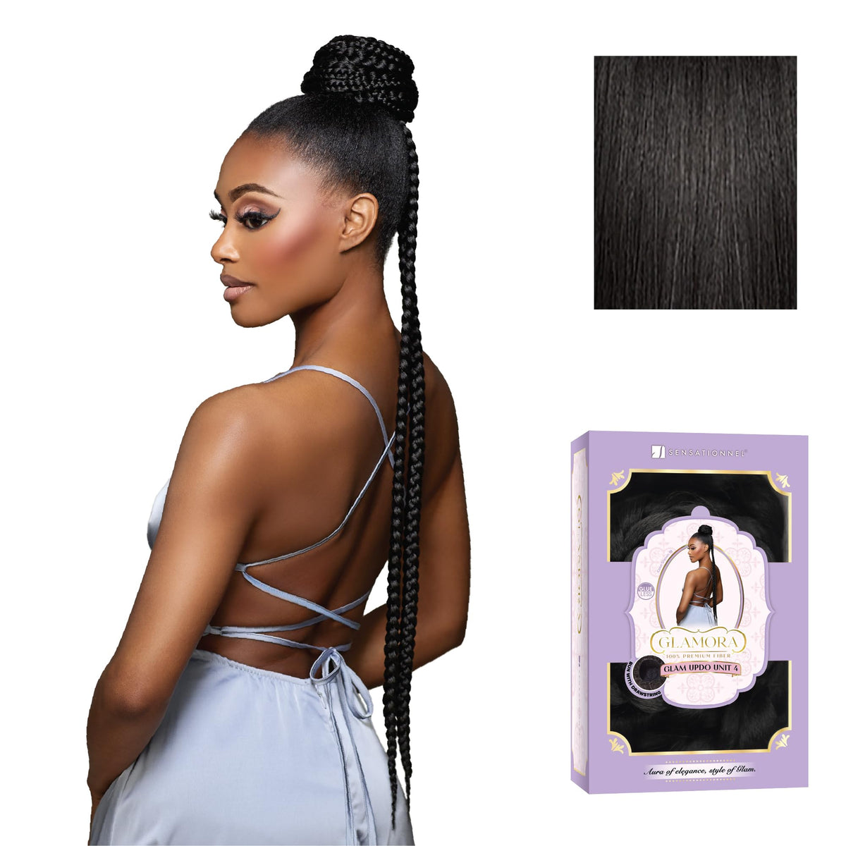 Sensationnel Glamora Glam Updo-Unit 4,1B OFFBLACK