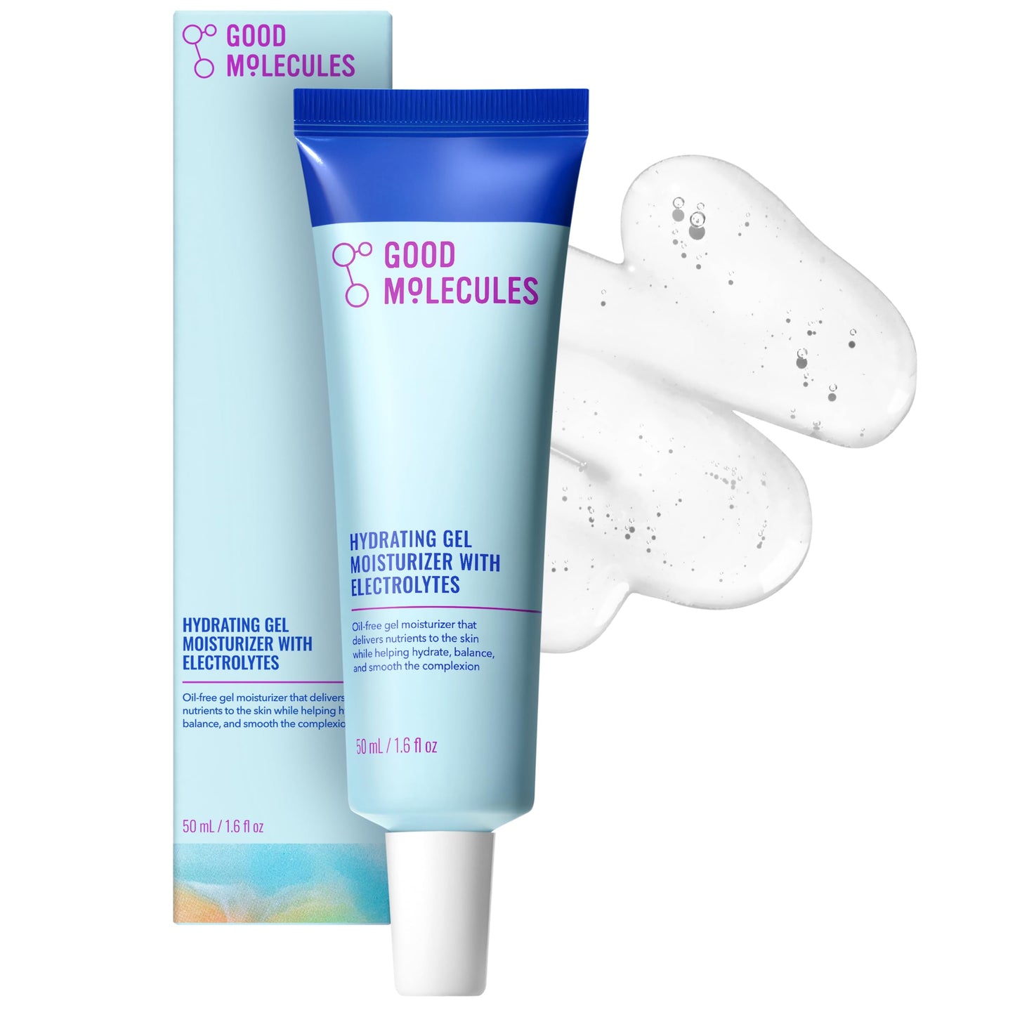 Good Molecules Hydrating Gel Moisturizer - Lightweight Water-Based Gel, Fast-Absorbing Oil-Free Moisturizer for Oily & Combination Skin with Hydrating Beauty and Personal Care Good Molecules
