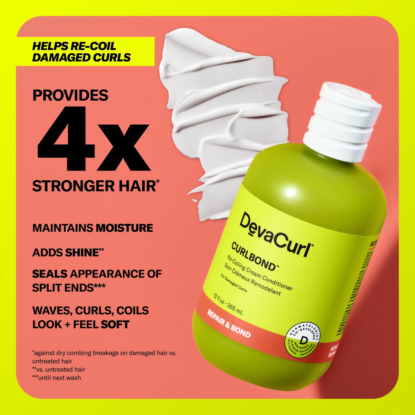 DevaCurl CurlBond Re-Coiling Cream Conditioner, 3 fl. oz. Beauty & Personal Care DevaCurl