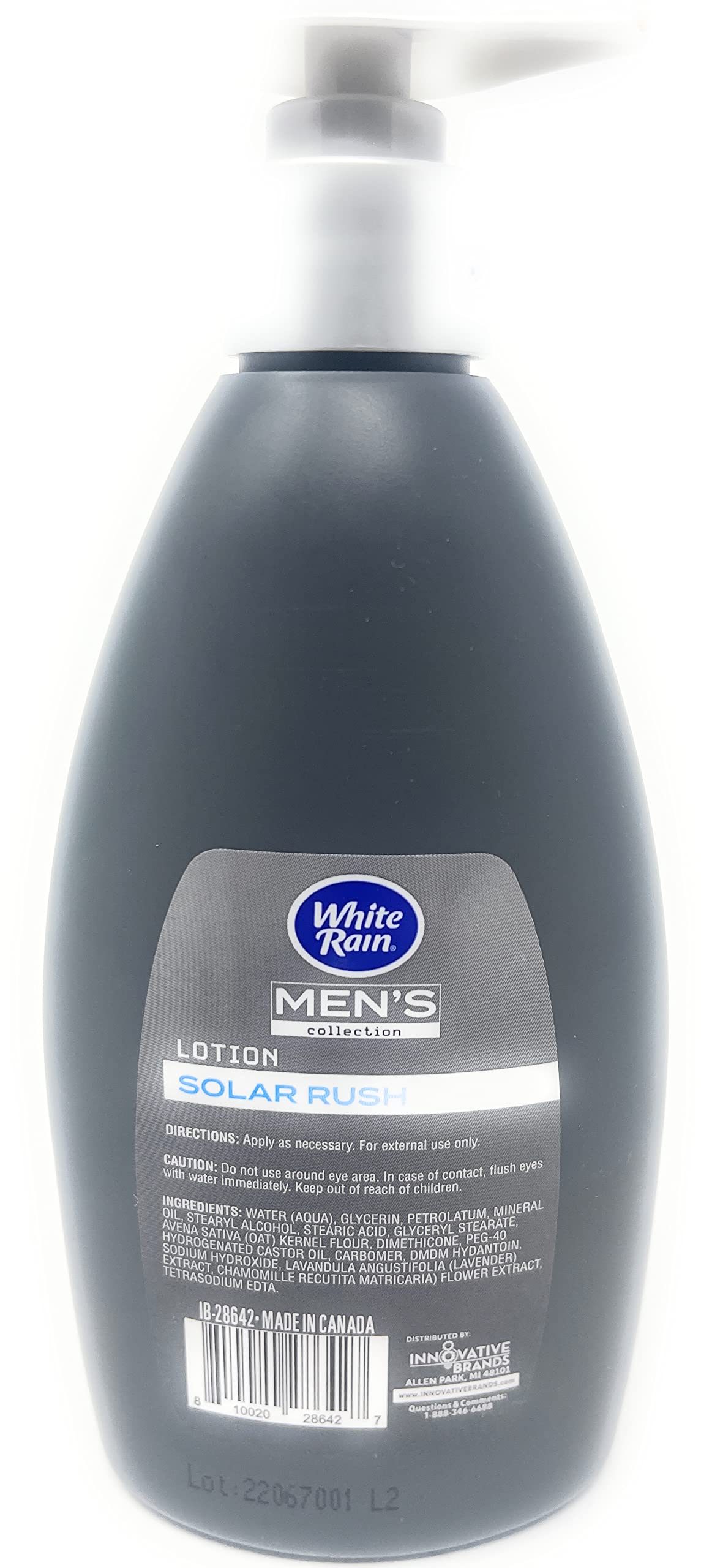 White Rain Men’s Collection Lotion Solar Rush 12oz Bottle With Pump Beauty & Personal Care Innovative Brands