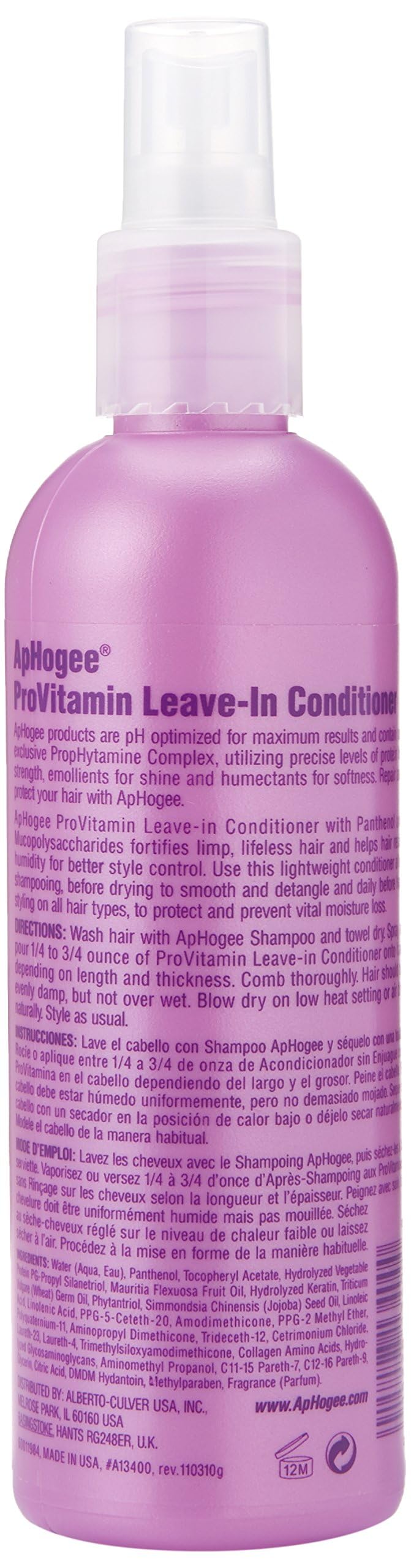 Aphogee Pro-Vitamin Leave-In Conditioner, 8 Ounce Beauty & Personal Care Aphogee