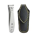 GERMANIKURE Professional Small Nail Clipper (6 cm) - FINOX Surgical Stainless Steel Manicure and Pedicure Tools in Leather Case- Ethically Made Beauty & Personal Care GERmanikure