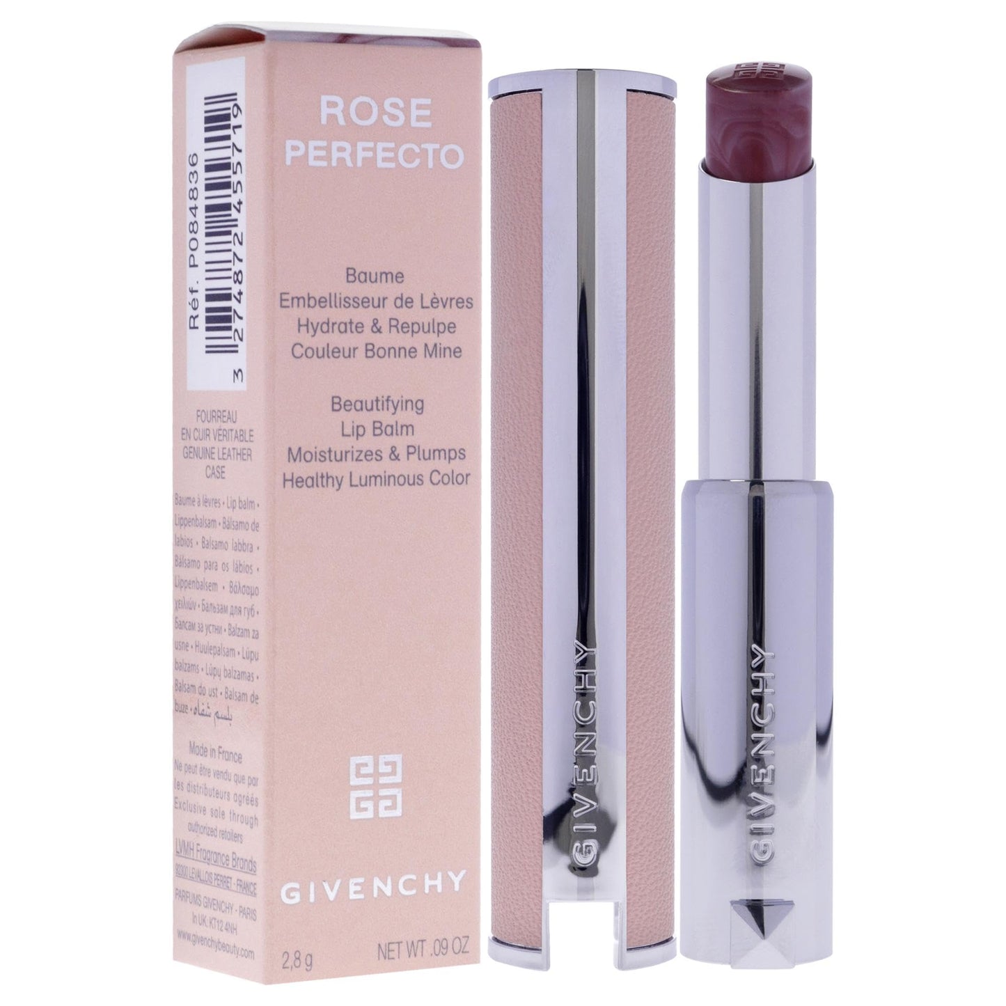 Rose Perfecto Plumping Lip Balm - N102 Feeling Nude by Givenchy for Women - 0.09 oz Lip Balm Beauty and Personal Care Givenchy