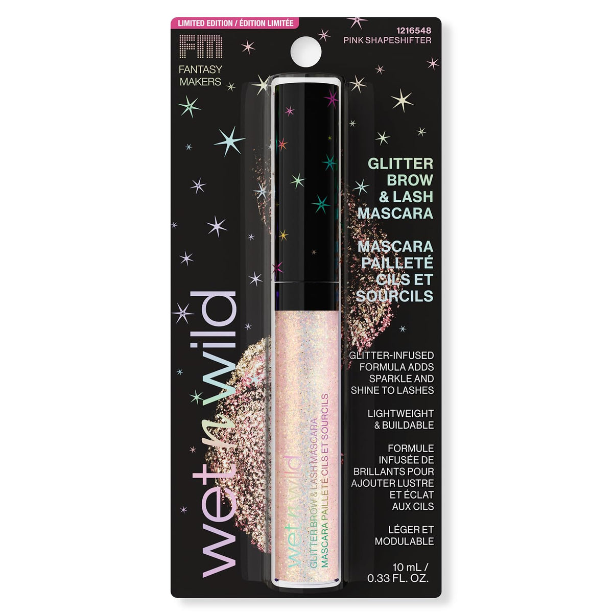 wet n wild Glitter Brow & Lash Mascara - Pink Shapeshifter Beauty & Personal Care wet n wild