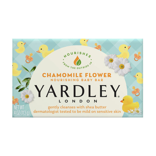 Yardley London Moisturizing Baby Bath Bar Soap for Sensitive Skin, Chamomile Flower, Conditioned with Gentle Plant-Based Ingredients & Dermatologist Beauty and Personal Care Yardley Default Title