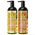 HEMPZ Shampoo & Conditioner Set - Original Floral & Banana Scent for Dry, Damaged, Color Treated Hair - Hydrating, Softening, Moisturizing Vegan Beauty & Personal Care Hempz