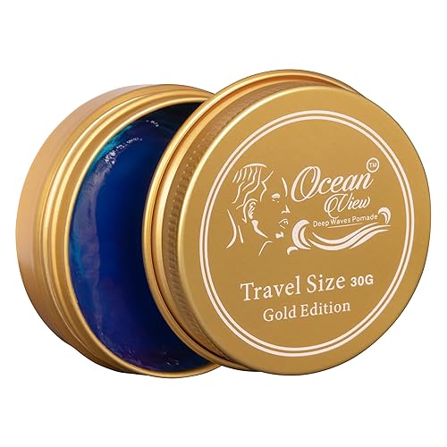 OCEAN VIEW DEEP WAVES POMADE, Gold Edition 360 Wave Grease for Men Moisturizes, Controls and Styles Black Hair - Water Based Wave Builder Pomade Beauty & Personal Care OCEAN VIEW DEEP WAVES POMADE