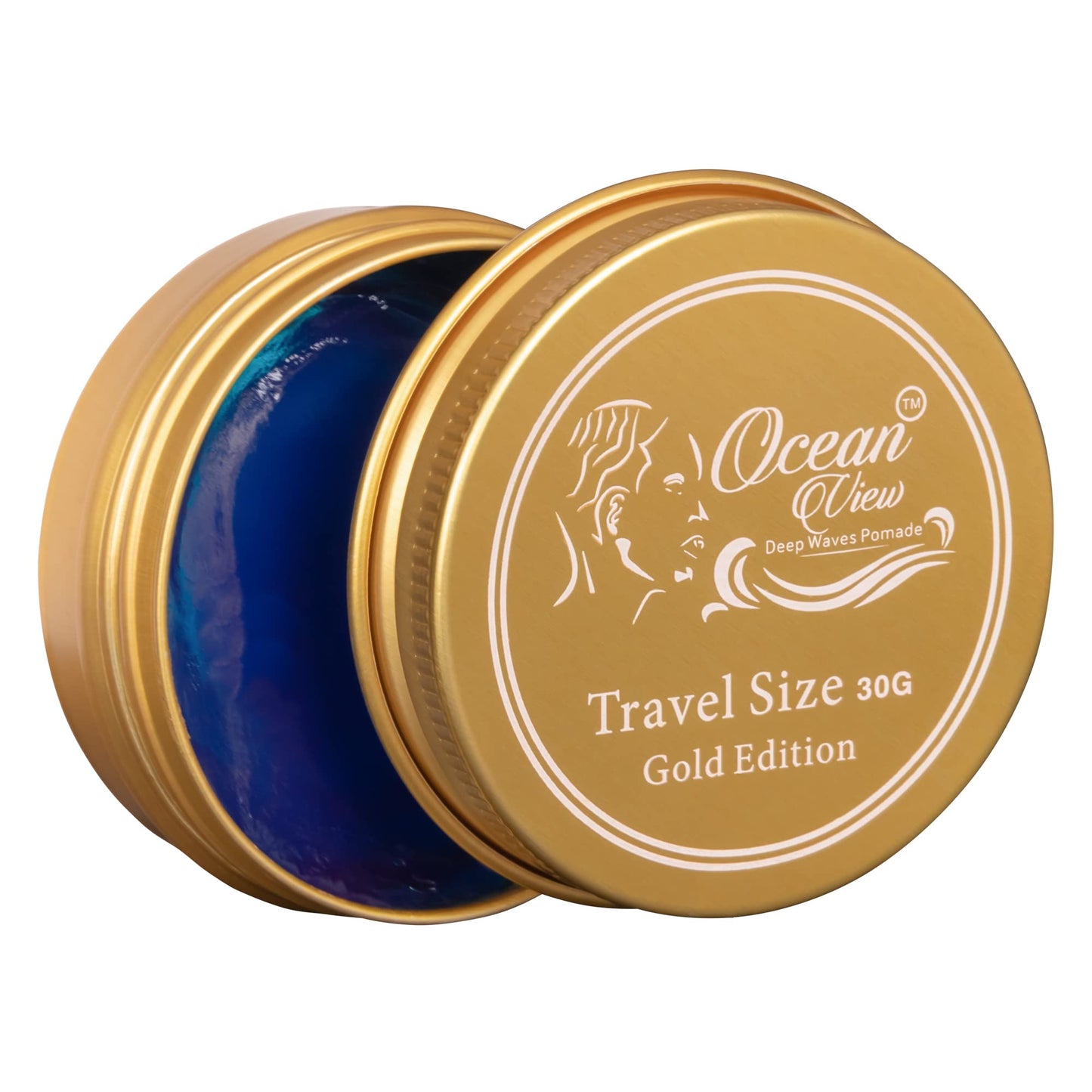 OCEAN VIEW DEEP WAVES POMADE, Gold Edition 360 Wave Grease for Men Moisturizes, Controls and Styles Black Hair - Water Based Wave Builder Pomade Beauty & Personal Care OCEAN VIEW DEEP WAVES POMADE