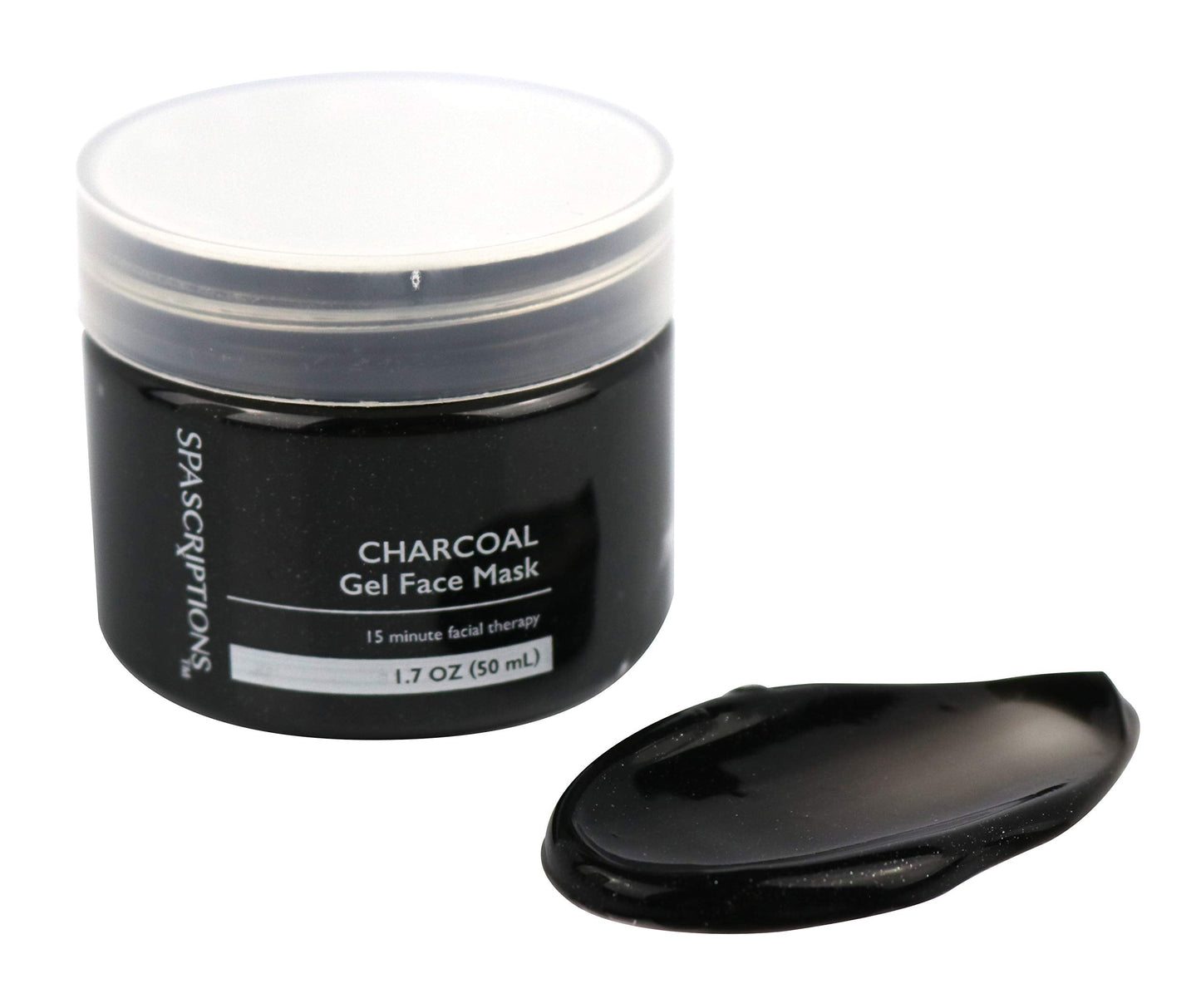 SpaScriptions Dead Sea, Charcoal, & Clay Gel Face Mask with Silicone Applicator - 3 Pack, 1.7 oz each Jar, 5.1 oz total Beauty & Personal Care SpaScriptions