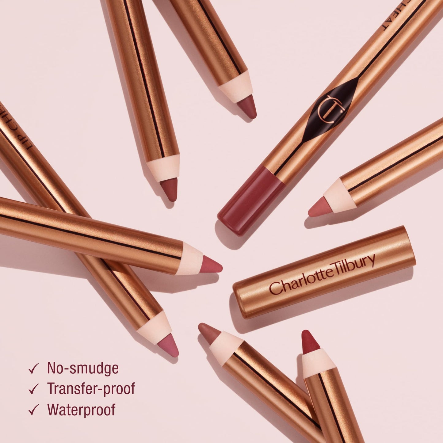Charlotte Tilbury Lip Cheat Lip Liner Pencil - Creamy Fuller-Looking Lip Pencil with Jojoba Oil & Hyaluronic Acid - Waterproof, Smudge-Proof Beauty and Personal Care Charlotte Tilbury