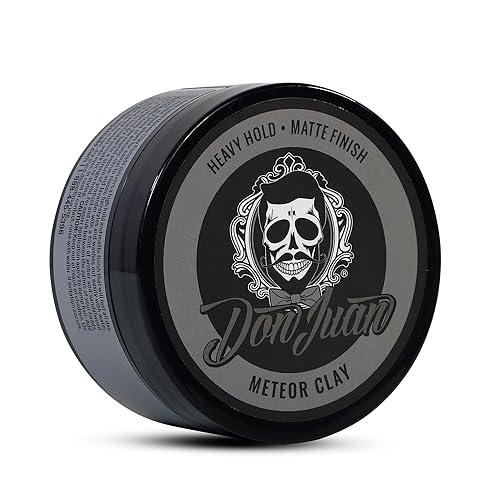 Don Juan Meteor Clay Pomade | Water Based | Strong Hold | Matte Finish | Citrus Lavender Scent, 4 oz. Beauty & Personal Care Don Juan