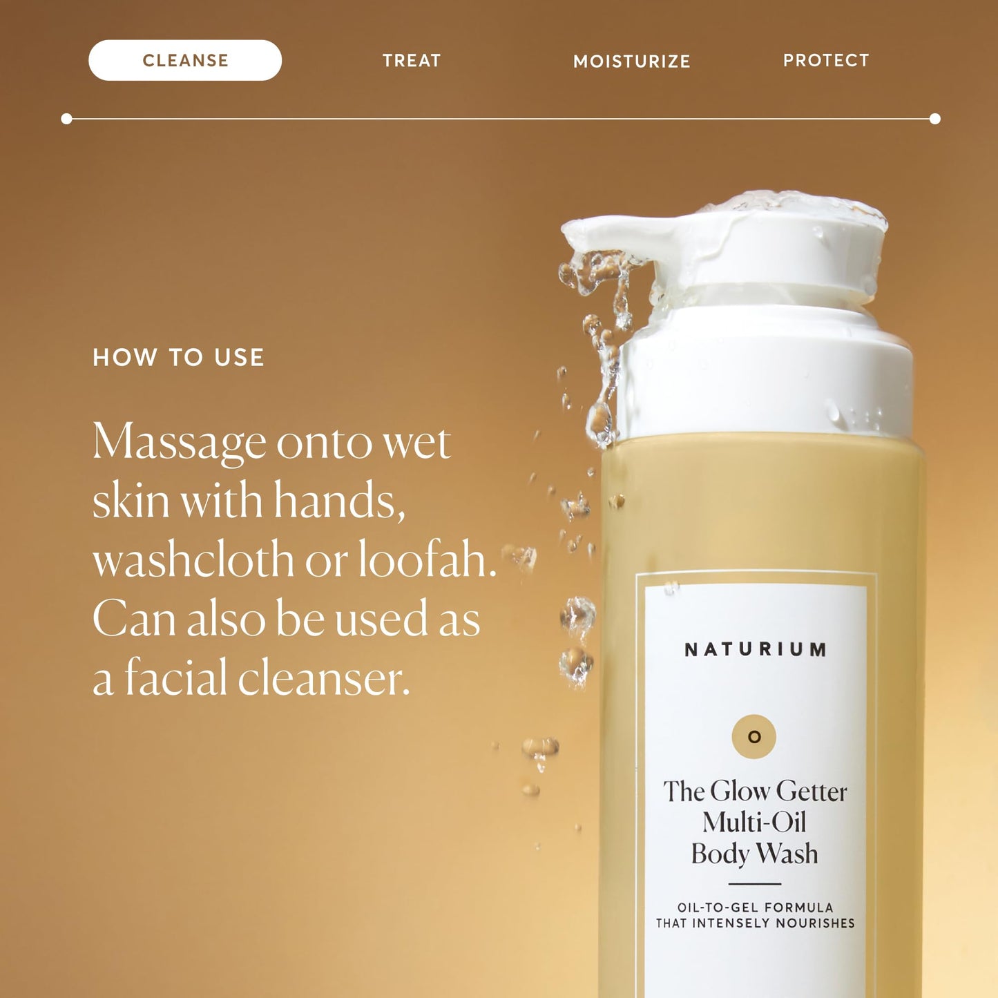 Naturium The Glow Getter Multi-Oil Hydrating Body Wash, Gentle Cleanser, 16.9 oz Beauty & Personal Care Naturium