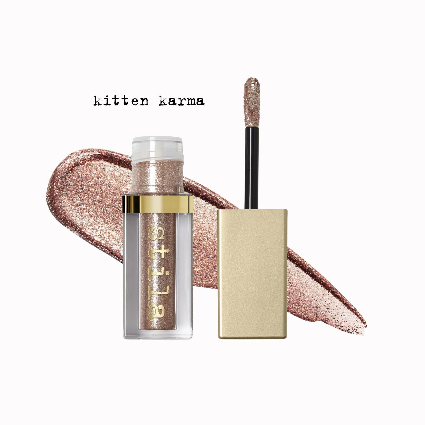 Stila Magnificent Metals Glitter and Glow Liquid Eye Shadow Long Lasting Sparkle, Quick-Drying Eye Makeup Lightweight Water Base Kitten Karma Beauty & Personal Care stila
