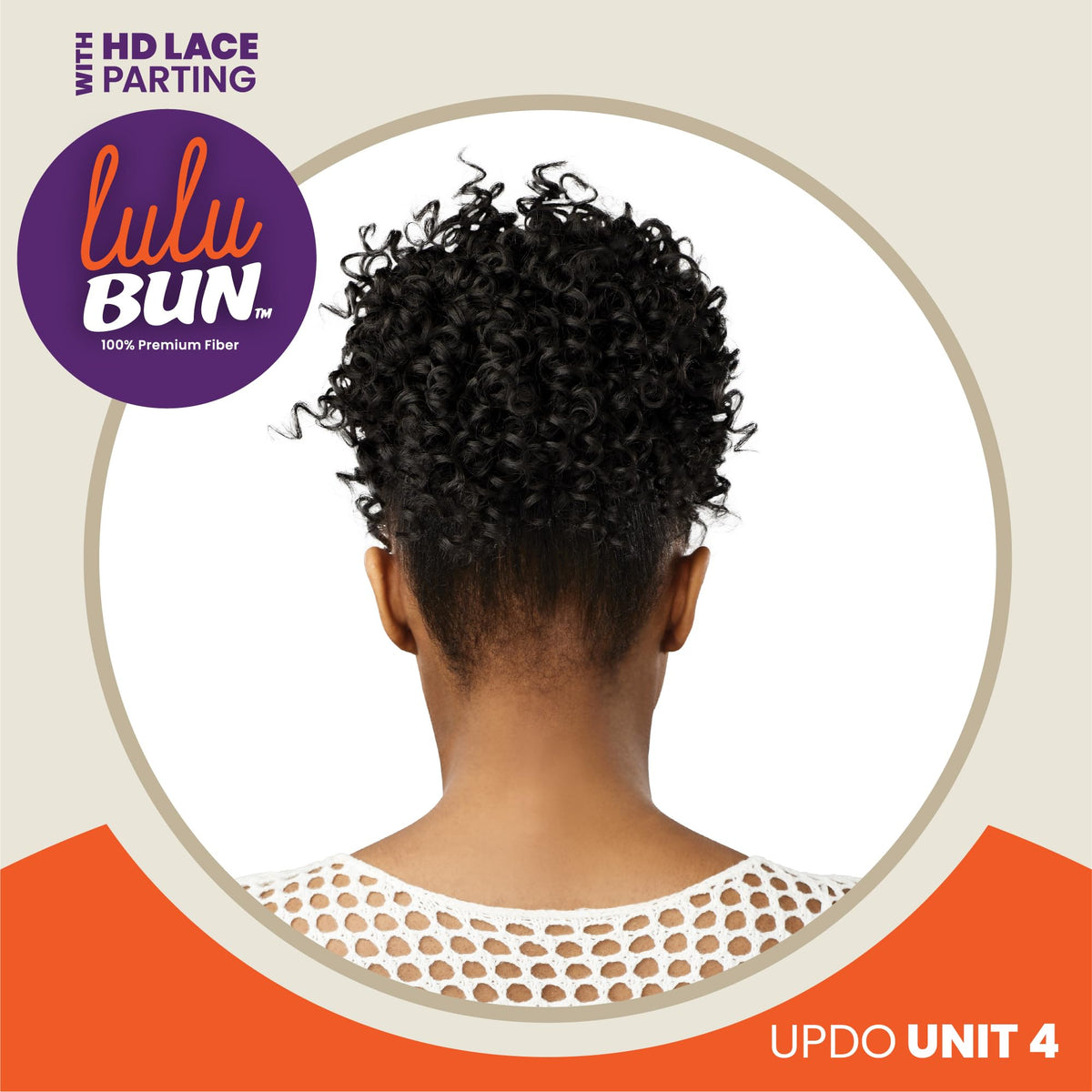 Sensationnel Lulu Bun Updo Hairextensions-Unit 4,1B OFFBLACK
