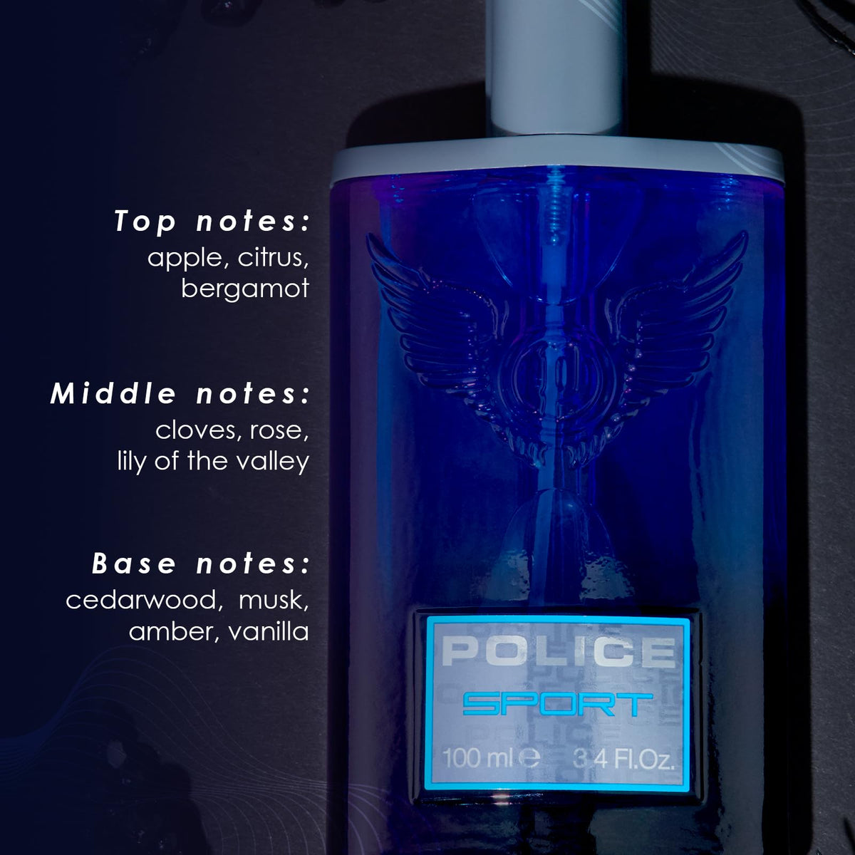 Police Sport By Police For Men - Light Long Lasting Top Men's Cologne Spray - Wild And Original Male Fragrance For Those At The Top - Fruity And Musky Beauty & Personal Care Police