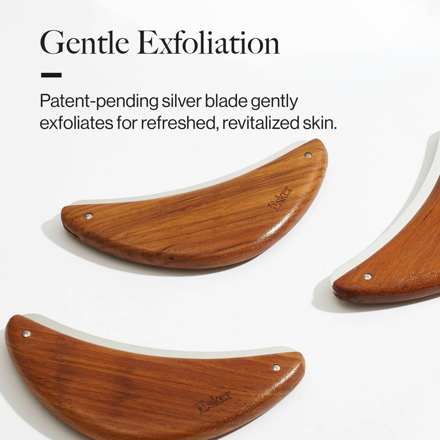 Esker Body Plane - Sterling Silver Lymphatic Drainage Massager - Teak Wood Grip Exfoliating Body Scrubber - Dead Skin Remover and Sculpting Tool Beauty and Personal Care ESKER