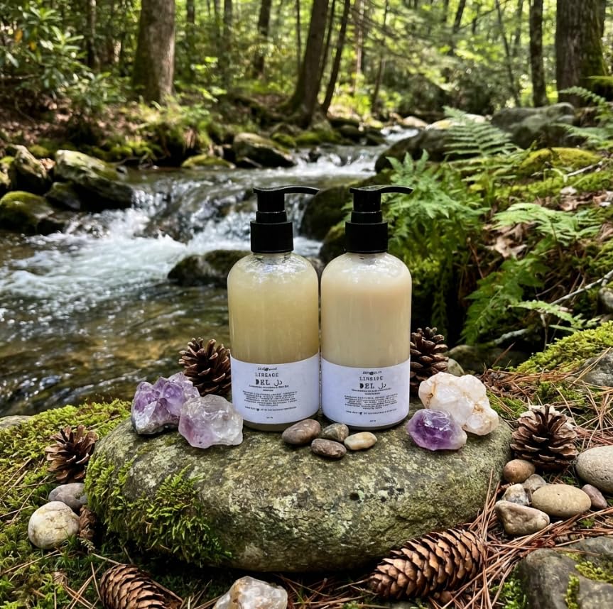 Wild Hermit Wellness Del Ju Plant Based Milk Protein Shampoo and Conditioner with Aloe, Flax Seed, Plum Kernel Extract, Vitamin Rich, Sulfate Free Beauty & Personal Care Wild Hermit Wellness