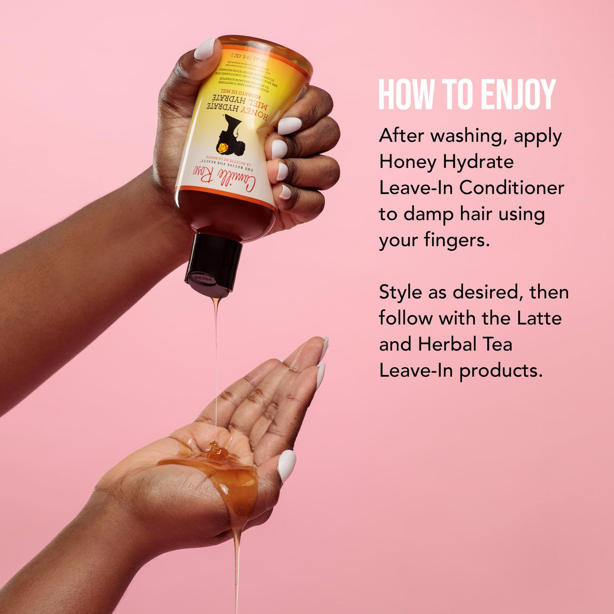 Camille Rose Honey Hydrate Leave In Conditioner, with Aloe and Olive Oil, to Soften Smooth and Protect, Moisturizer for All Hair Types, 9 fl oz Beauty & Personal Care Camille Rose