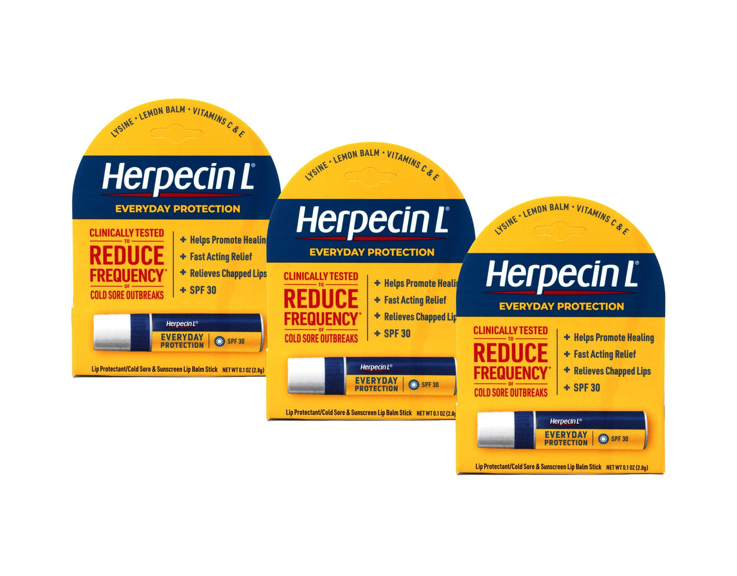 Herpecin L Lip Protectant SPF 30 0.10 oz (Pack of 3) Beauty and Personal Care Herpecin-L