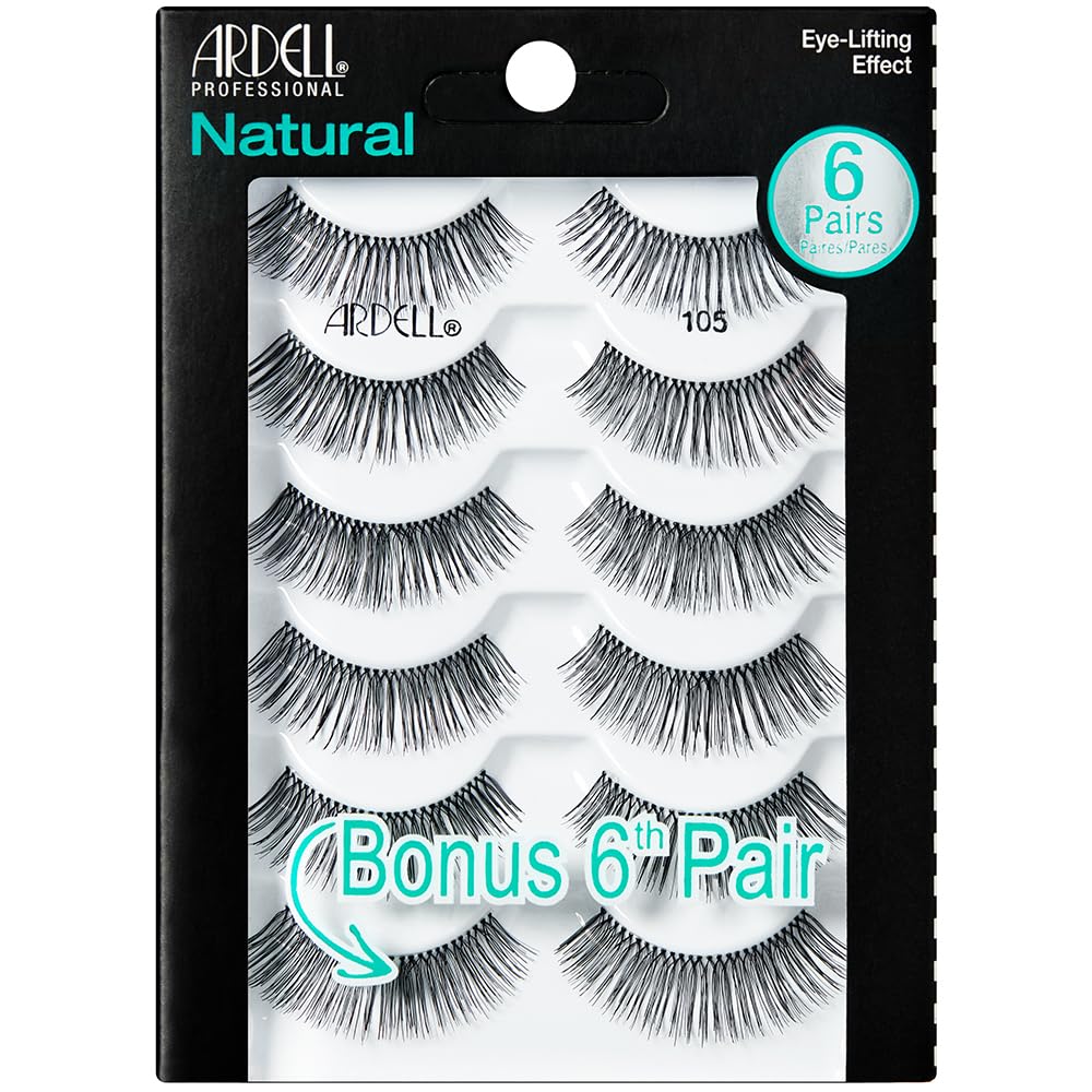 Natural 105 Black - 6 Pairs pack Beauty & Personal Care Ardell