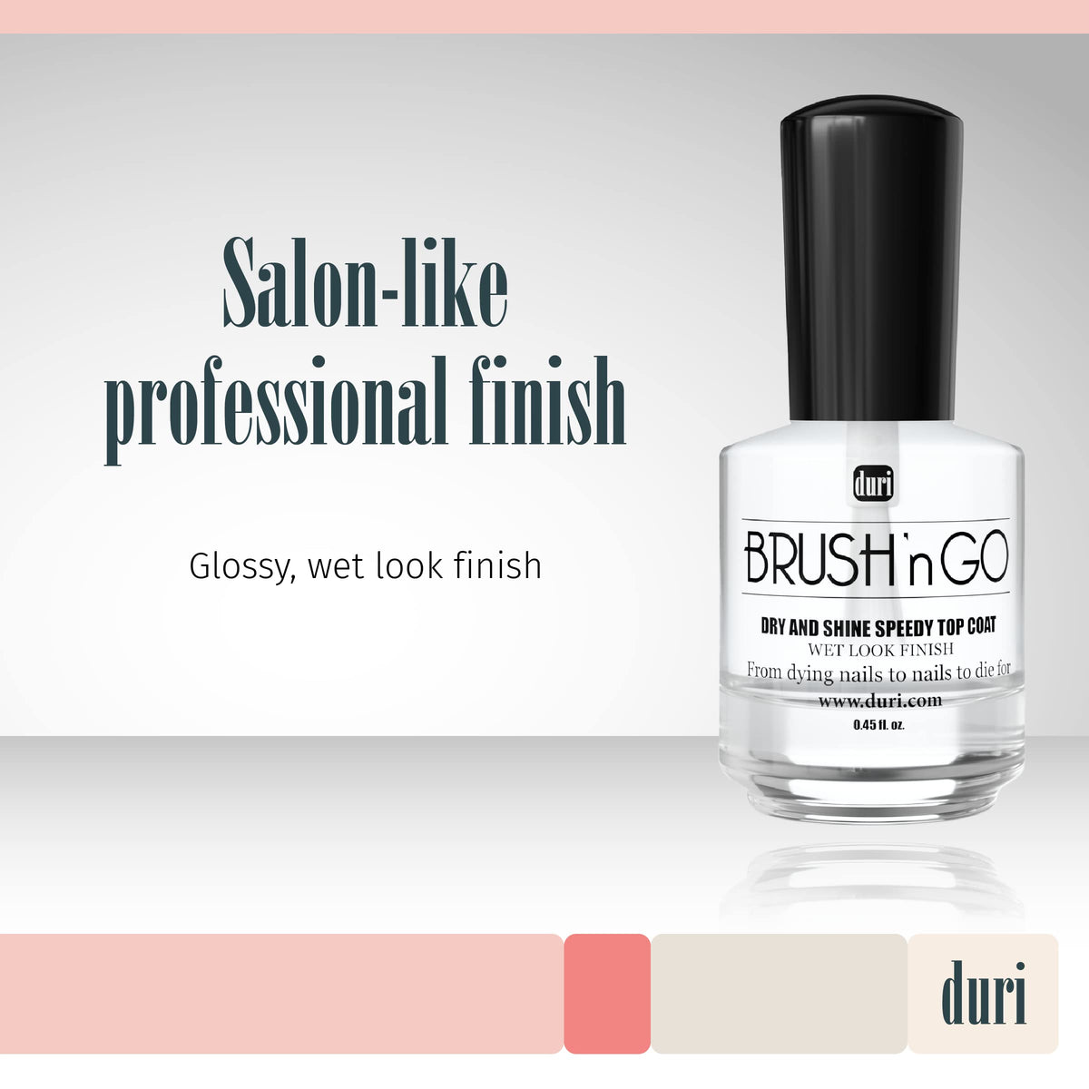 duri Brush'n Go Dry and Shine Speedy Top Coat, Fast Dry Top Coat Nail Polish - 0.45 fl.oz. (pack of 1) Beauty & Personal Care duri