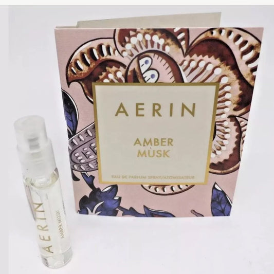 Aerin Amber Musk Sample-Vial For Women 0.07 oz EDP -Name Brand Perfume Samples Included- Beauty & Personal Care AERIN