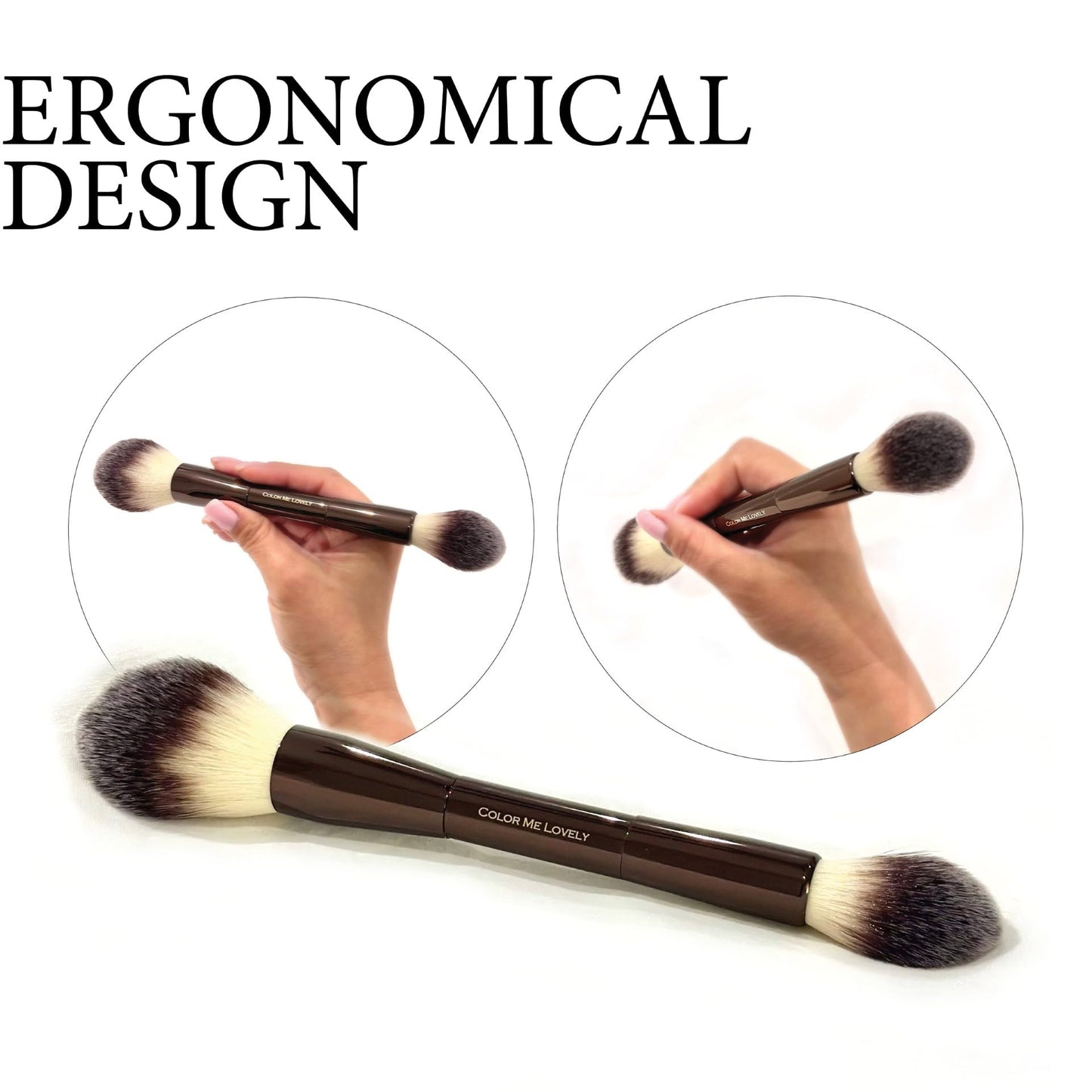 COLOR ME LOVELY Makeup Blending Brush, Double-Sided, Synthetic Bristles Beauty & Personal Care COLOR ME LOVELY