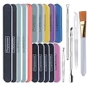 Pingispower Nail Files and Buffers, 20PCS Professional Nail File & Nail Polishing Buffer Block for Natural Nails, 100/180 & 600/3000 Grit Reusable Beauty & Personal Care Pingispower
