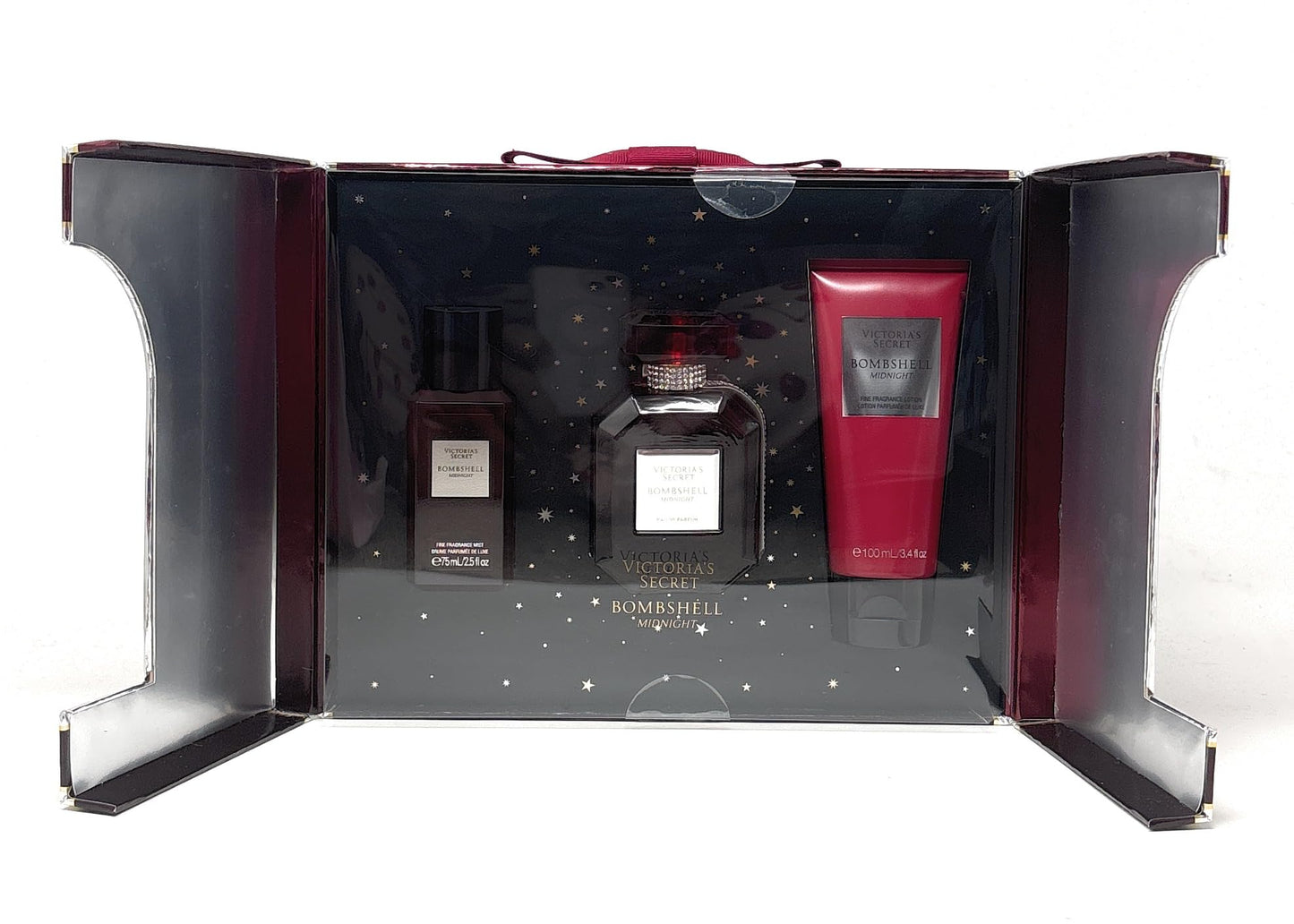 Victoria's Secret Bombshell Midnight Gift Set, 1.7 oz Eau de Parfum, 2.5 oz Fragrance Mist, 3.4 oz Fine Fragrance Lotion, Limited Edition Holiday Beauty & Personal Care Victoria's Secret