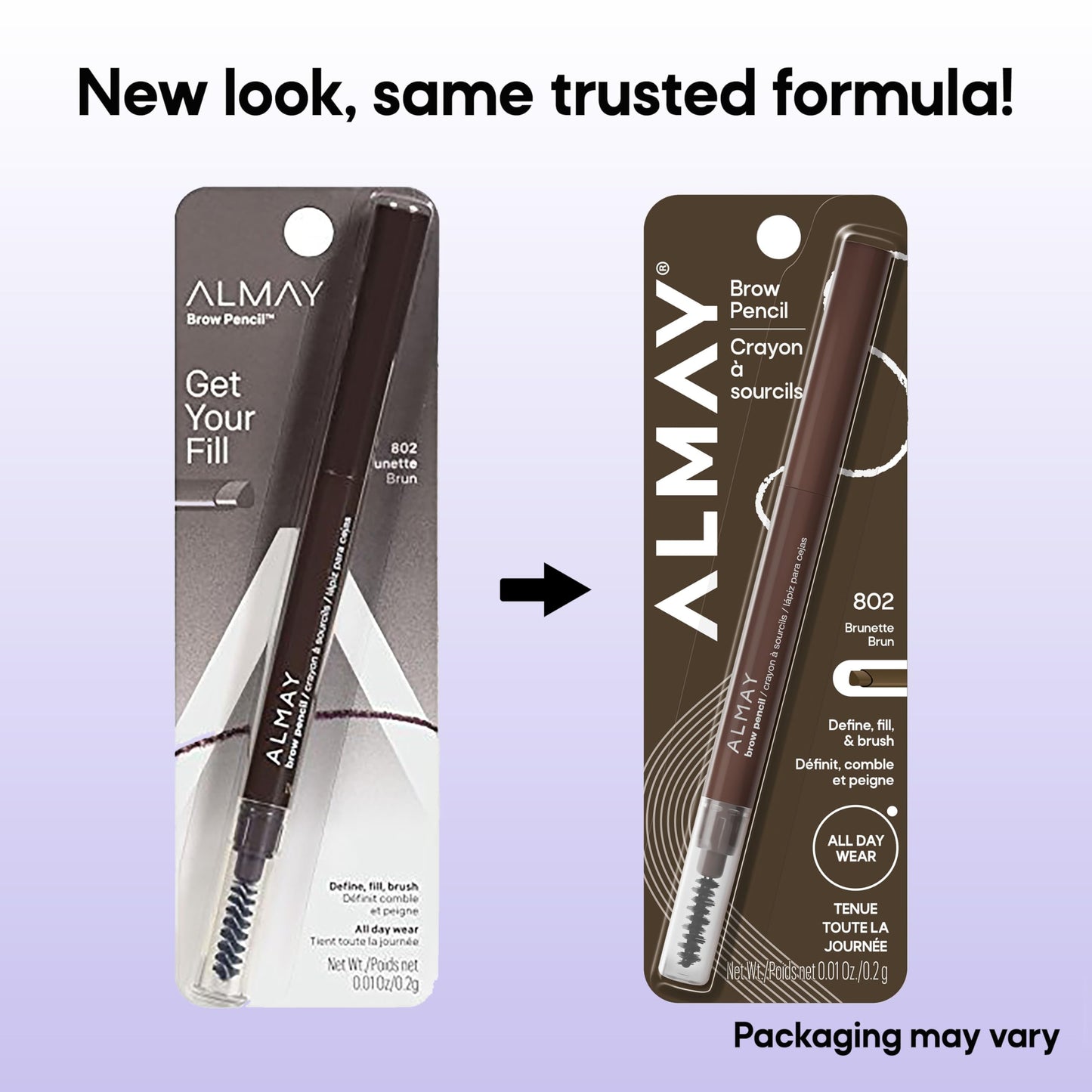 Almay Eyebrow Pencil with Spoolie Brush, Easy to Achieve Brows, Hypoallergenic, 802 Brunette Beauty & Personal Care Almay