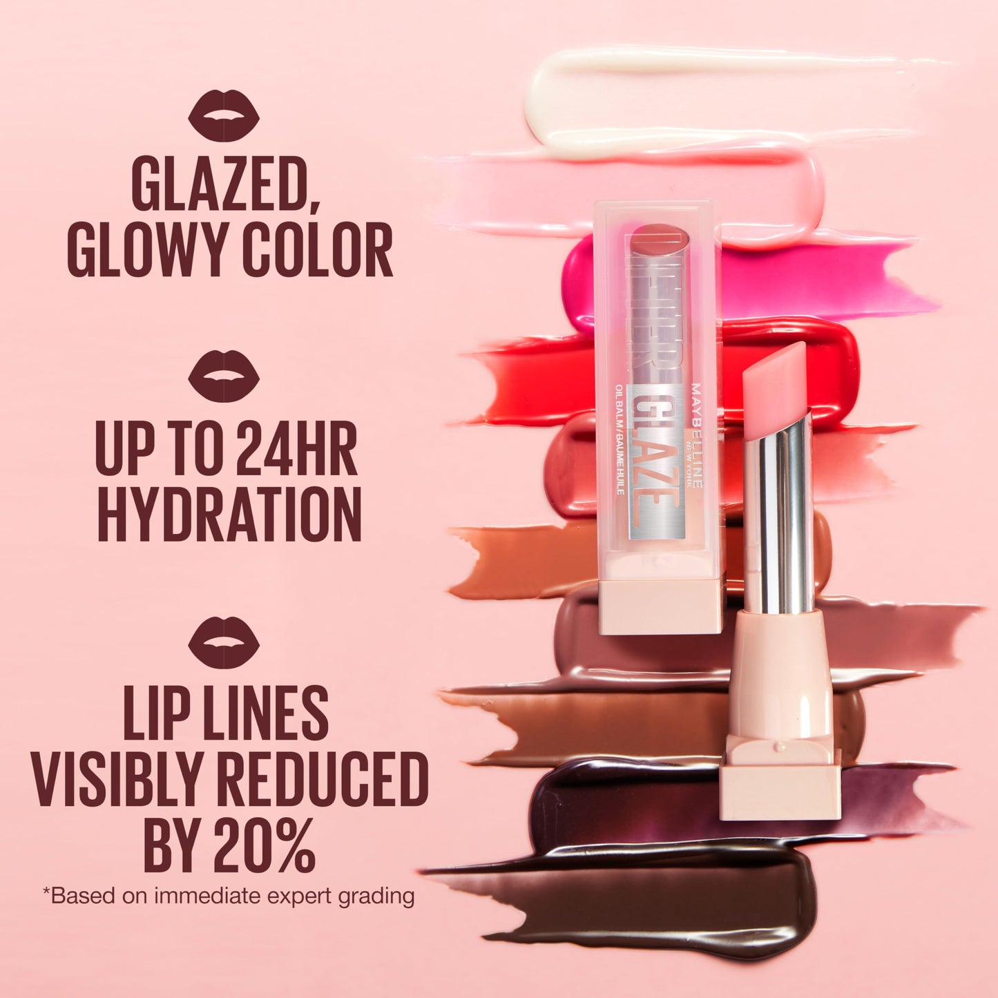MAYBELLINE Lifter Glaze Oil Balm with Hyaluronic Acid and Hydrating Oil Blend, Lip Balm with 24HRs of Smooth, Moisturizing Shine, Espresso Kiss (Sheer Beauty and Personal Care MAYBELLINE