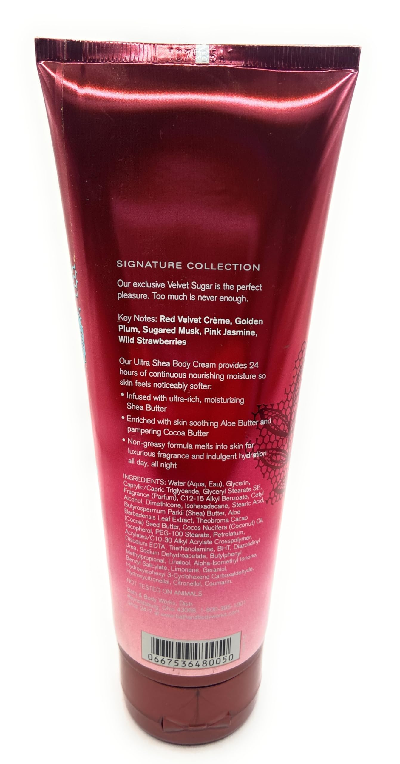 Bath and Body Works Velvet Sugar 24 Hour Moisturizing Body Cream - 8 oz / 226 g Beauty & Personal Care Bath & Body Works